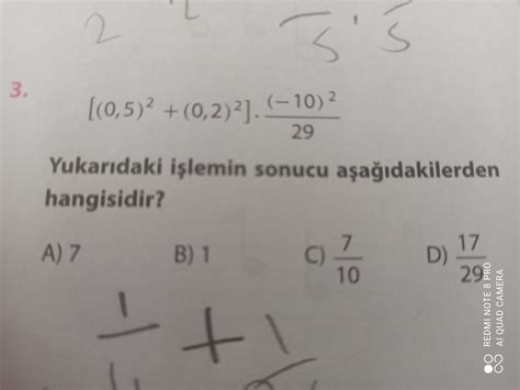 Basit Matematik Sorusu Eodev