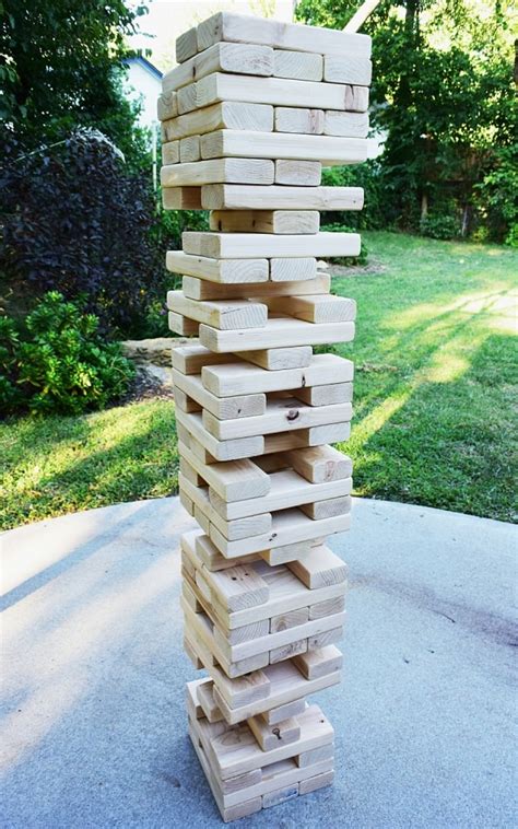 The Underground Shop Giant Jenga Lawn Game Noveltystreet