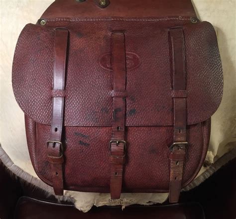 Antique Us Cavalry 1917 Spalding Brothers Saddlebags For The Mcclellan