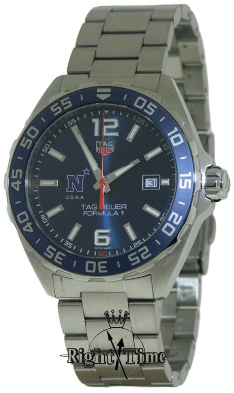 Tag Heuer Formula 1 Blue Dial All Steel Waz1010 Ba0842 Pre Owned Mens