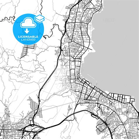 Layered PDF map of Ōtsu, Shiga, Japan - Vector Download – HEBSTREITS