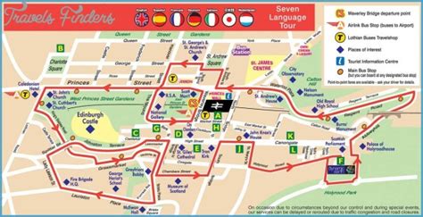 Glasgow Hop On Hop Off Bus Tour Map - TravelsFinders.Com