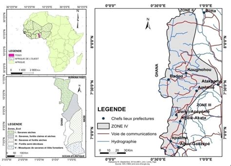 Situation Géographique De La Zone Détude Download Scientific Diagram