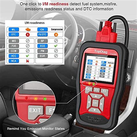 TopDiag OBD2 Scanner Check Engine Code Reader Diagnostic Scan Tool