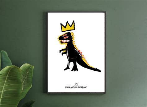 Basquiat Dinosaur Print Basquiat Printable Basquiat Wall - Etsy