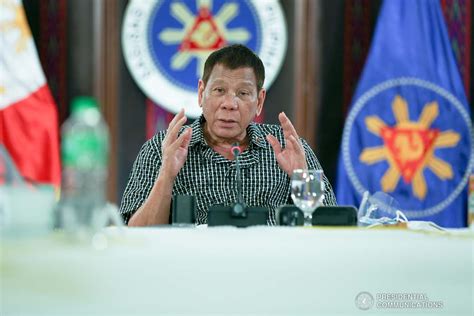 President Rodrigo Roa Duterte Discusses Matters With Officials Of The