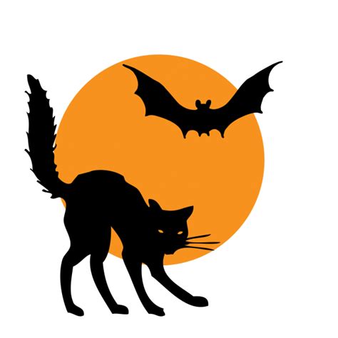 Halloween Bat, Cat Clipart Free Stock Photo - Public Domain Pictures