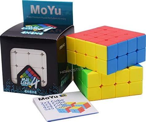 Hawkister MoYu MFJS Meilong 4X4X4 Cube Stickerless High Speed Magic