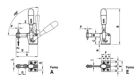 Serie Acciaio Inox Sistema Di Serraggio Forma A Forma E