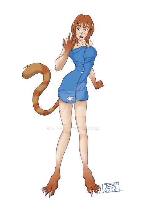 Commission - April - cat transformation by D-E-I-S-I on DeviantArt