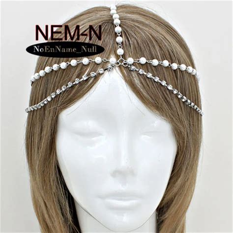 New Punk Bohemian Women Metal Head Chain Headbands Hair Band Fashion