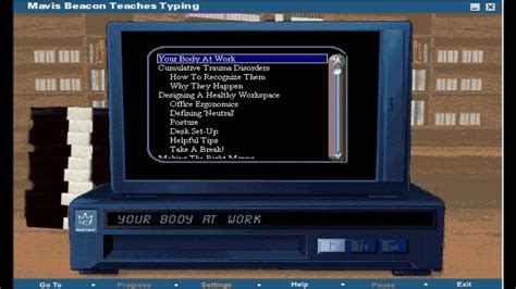 Mavis Beacon Teaches Typing 11 VCR Video Viewer YouTube