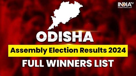 Odisha Assembly Elections List Of Constituency Wise Winning