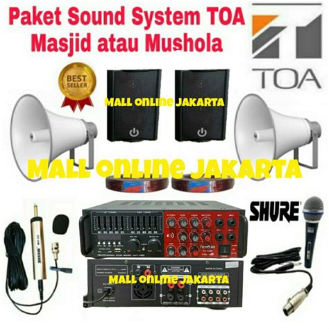 Jual Paket Toa Masjid Sound System Luar Dalam Indoor Outdoor Musholla