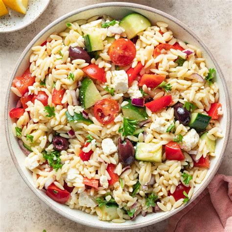 Greek Orzo Pasta Salad Recipe Bryont Blog