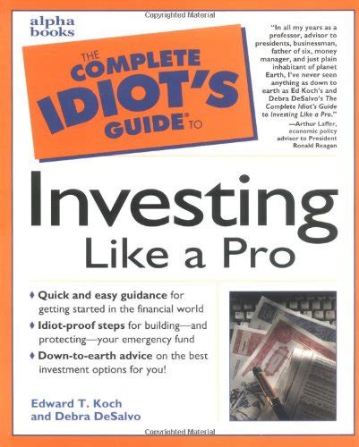 The Complete Idiot s Guide to Investing like a Pro感想レビュー 読書メーター