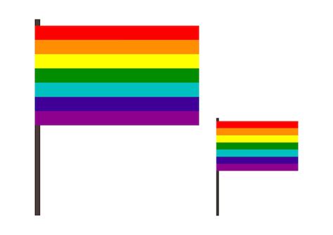 Bandera Del Orgullo Gay Lgbtq Arco Iris Colorido Vector Premium