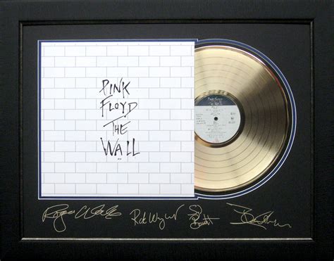 Lot Detail Pink Floyd The Wall Album Cover And Gold Record Museum