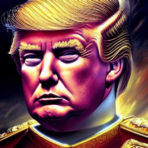 KREA Donald Trump As The God Emperor Of Mankind Epic And Classy