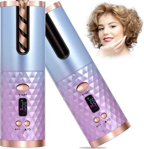 Amazon Automatic Curling Iron Ombsyej Cordless Auto Hair Curler