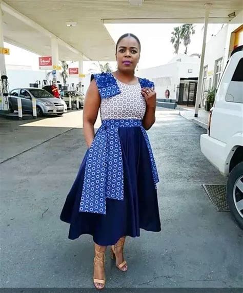 25 Amazing Shweshwe Dresses 2022 For South African Ladies 2 Seshweshwe