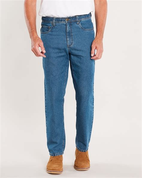 John Blair® Classics Relaxed Fit Full Elastic Jeans Blair