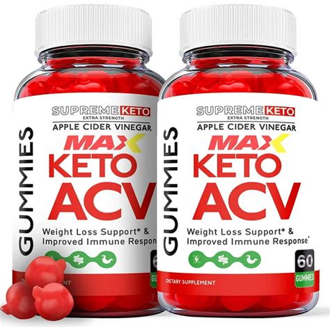 2 Pack Supreme Keto Max Keto Acv Gummies Supplement For Weight Loss