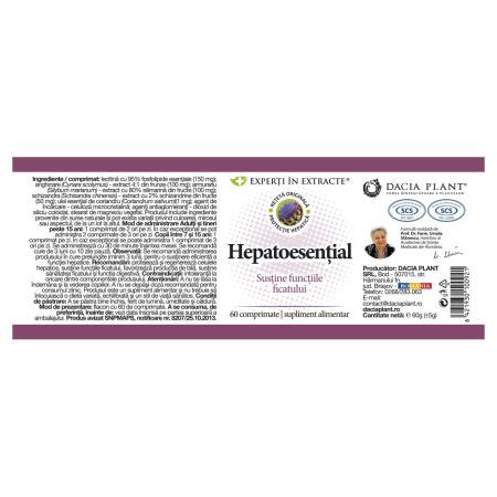 Hepatoesential Experti In Extracte 60 Comprimate Dacia Pl Farmacia