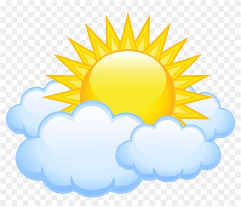 Sun With Clouds Transparent Png Picture - Sun And Clouds Clipart - Free ...