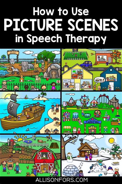 How To Use Picture Scenes In Speech Therapy Free Scenes Speech