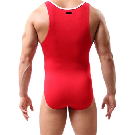 Mens Sexy Body Shaping Freestyle Wrestling Singlet Struggles Bodysuit