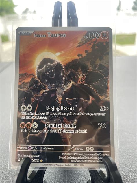 Pokémon TCG Paldean Tauros Scarlet Violet Paldea Evolved 218 193