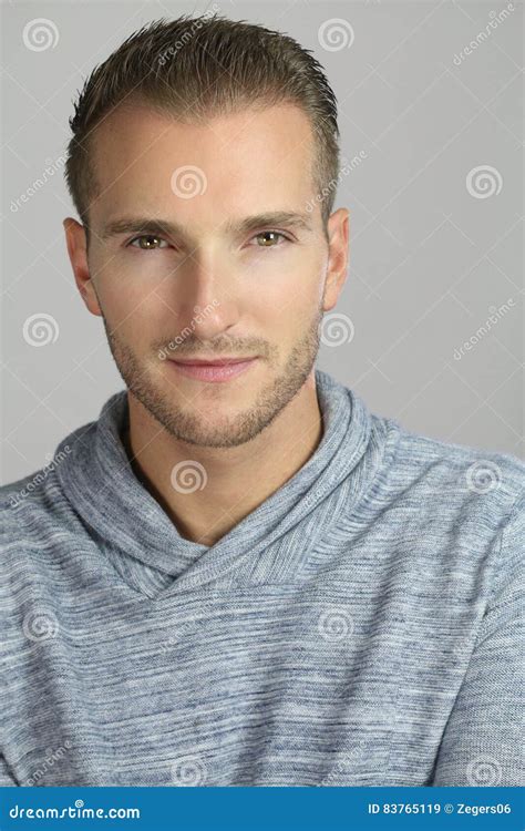 Portrait Of A Young European Man Stock Image Image Of Caucasian