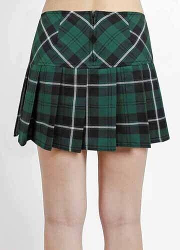 Tripp Nyc Green Plaid Pleated Woven Skirt Xxl Ebay