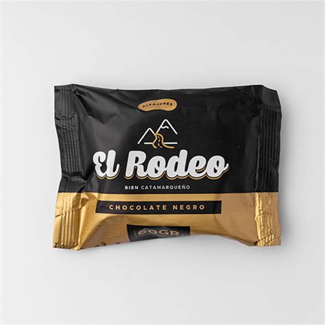 Caja Alfajor Simple Negro X Uni El Rodeo