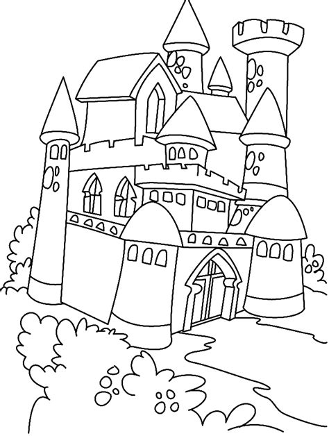 Coloriage Château De Princesse Imprimable Coloriages À Imprimer Gratuits