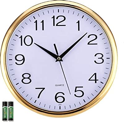 Amazon Roger Lascelles Retro Chrome Wall Clock With Sweep Seconds