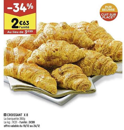 Promo Croissant X 8 Chez Leader Price Icataloguefr