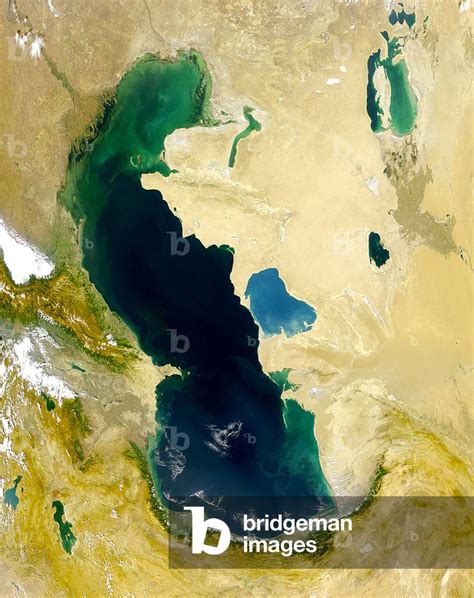 Image Of Satellite View Of The Caspian Sea 1999 Nasa