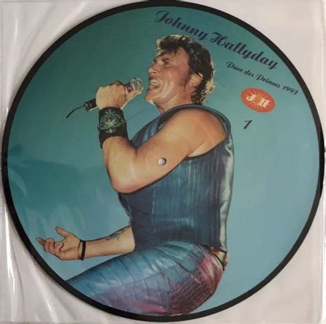 JOHNNY HALLYDAY LP PICTURE PARC DES PRINCES 1993 Vol 1 Sans La