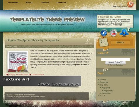 list  custom themes templatelitecom