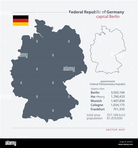 Mappa Politica Della Germania Immagini Vettoriali Stock Alamy