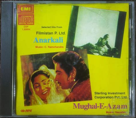 Anarkali 1953 C Ramachandra Mughal E Azam 1960 Naushad Pre Owned