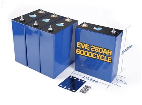 Литиевая аккумуляторная батарея LiFePO4 3.2V 280Ah - 4 шт (12V 280Ah ...