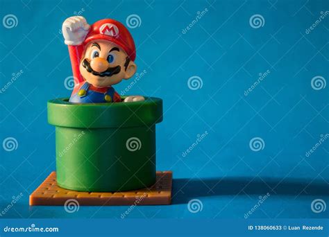 Super Mario With Pipe Toy Figure There Are Plastic Toy Sold As Part Of