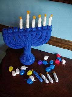 Hanukkah Decor Crochet Ideas Chanukah Decor Hanukkah Menorah