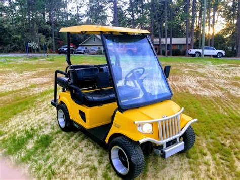 Tomberlin Emerge E 2 Street Legal Golf Cart Yellow Lsv 4 Seat For