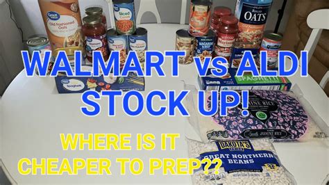 Walmart Vs Aldi Item Prepper Pantry Challenge Who S Cheaper