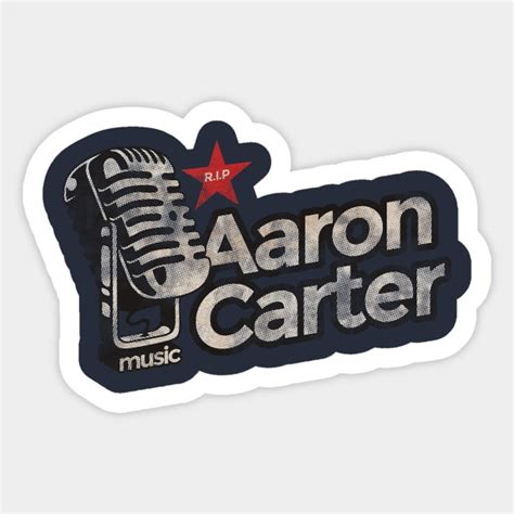 Aaron Carter Rest In Peace Vintage Aaron Carter Sticker Teepublic