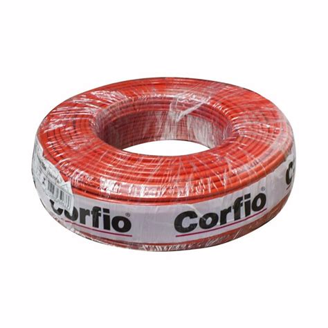 Cabo Flexível 750V 10 mm Vermelho 100 M Corfio Eletroluz